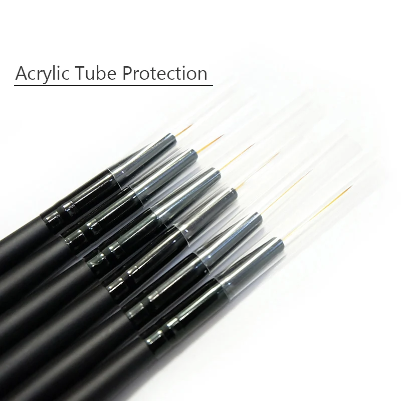 Двусторонняя кисть для дизайна ногтей рандомная ручка рисования Гель-лак кисти