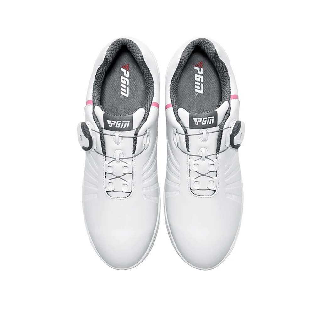 PGM Women Golf Shoes, Lightweight Knob Buckle Laces Sports Shoes Breathable Non-Slip Training Super Grip And More Stable XZ179