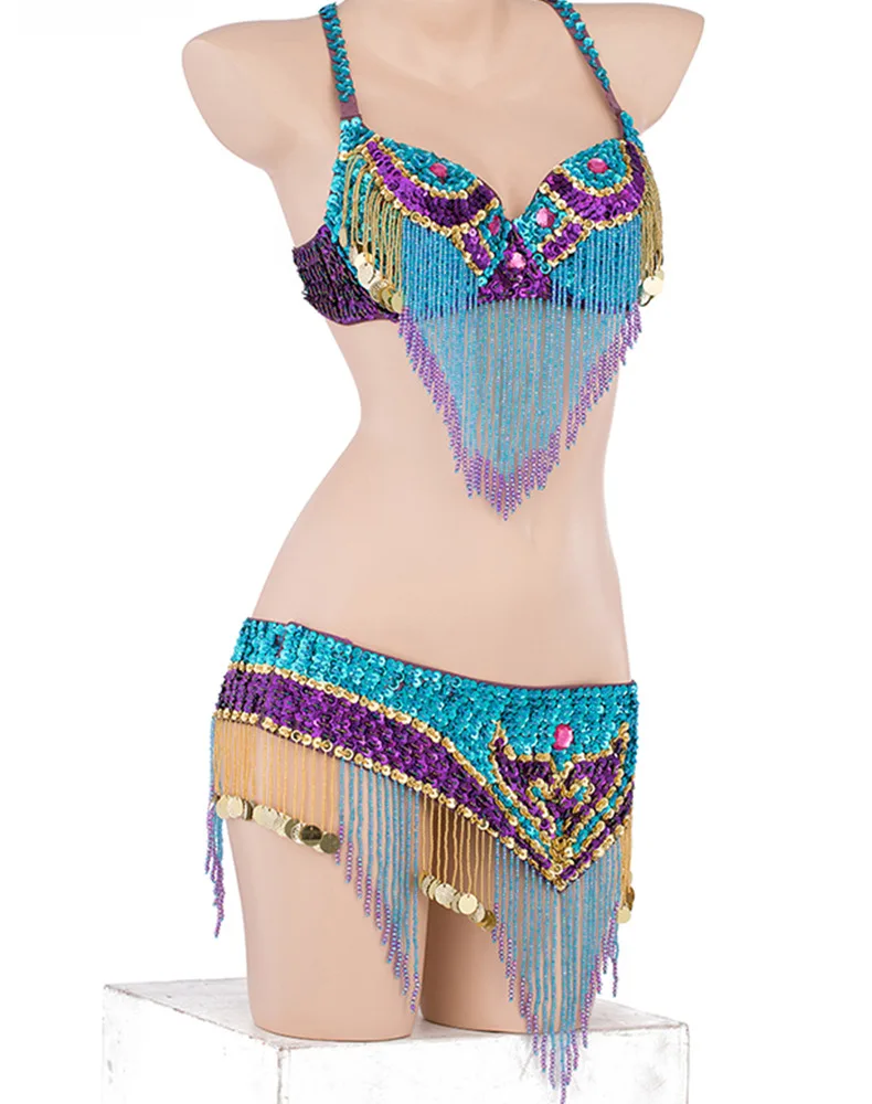 2pcs/set Belly Dance Costumes Oriental Dance Suit BellyDance Costumes Carnival Dance Costumes#ZY-0922