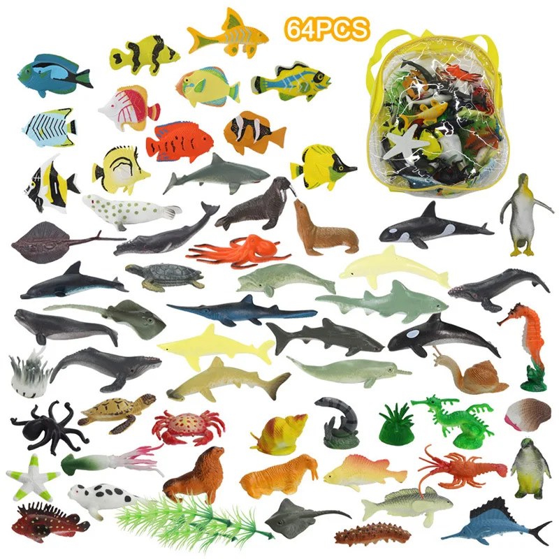 Новая модель из ПВХ дикие морские животные динозавры ферма насекомые маленькие