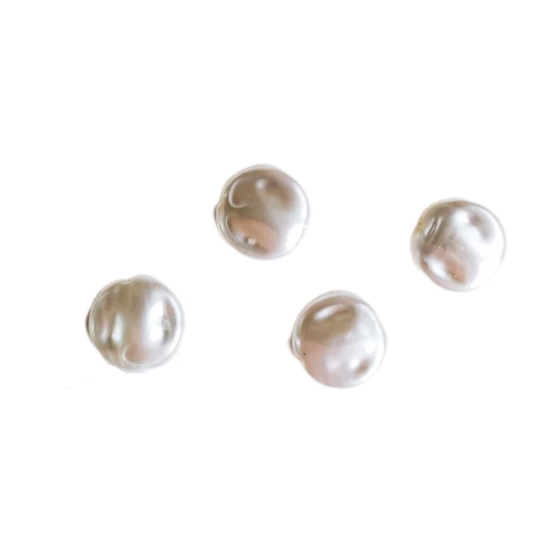 

Acrylic Plastic white Round Flat Beads Pendant Accessories Eardrop Necklace Charms Jewelry Finding Diy Material 40pcs