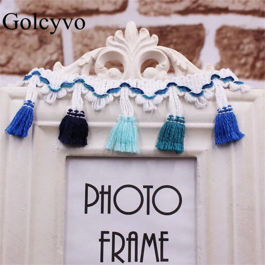 

10Yard Colorful Fringe Tassel Lace Trims Fabric Ribbon Sewing Hem 1.96'' Width