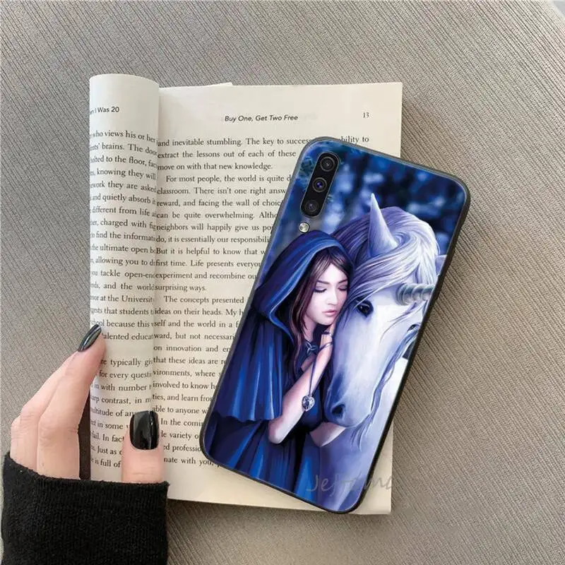 

ANNE Dragon unicorn fantasy art Phone Case For Samsung galaxy S 7 8 9 10 20 edge A 6 10 20 30 50 51 70 note 10 plus Cover Funda