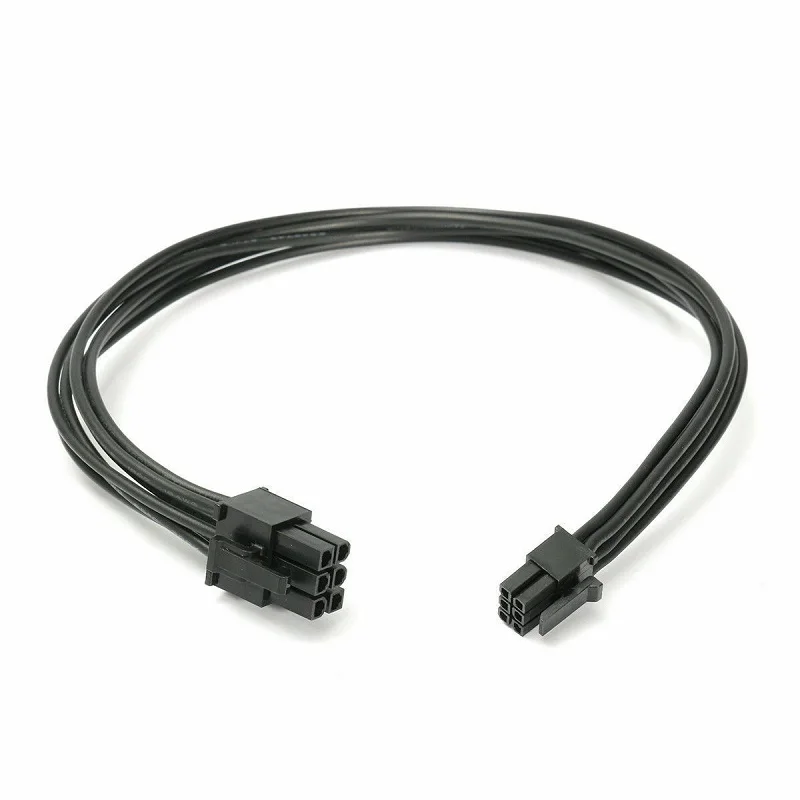 30 см мини 6 Pin к PCI E 6PIN графической видеокарты Мощность кабельный разъем шнура для