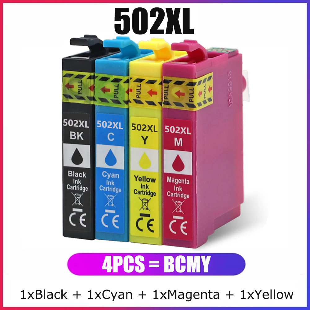 YC 502 XL Compatible Ink Cartridges For Epson XP-5100 XP-5105 XP-5150 XP-5155 Ink WF-2860DWF WF-2865DWF WF-2880 Ink WF-2885 Ink