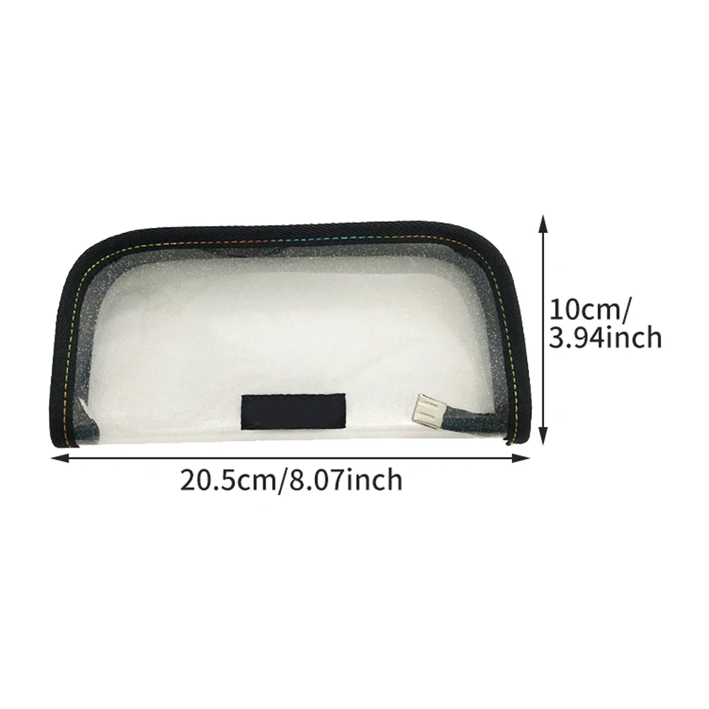 1PC Large Capacity Pencil Bag Cosmetic Coin Purse Storage Case Portable PVC Pouch Zipper Closure Office School Supplies #920 | Канцтовары