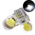 4 шт. салона Купол светильник T10 W5W светодиодный Bubl 12V 7000K белый авто сигнальный светильник s, на танкетке, с боковой просвет Bubl номерного знака светильник