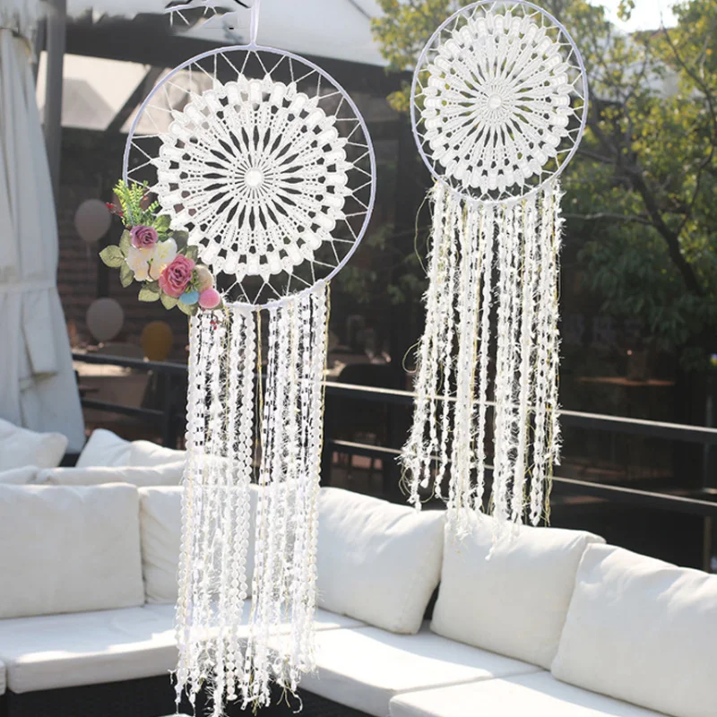 Ловец снов перо висячие украшения колокольчик кулон мечта Ткачество Чистая