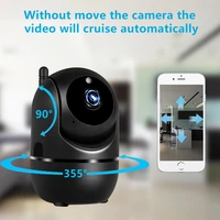 ip camera black smart home security surveillance camera 1080p cloud hd tracking network wireless cctv smart plus wifi camera