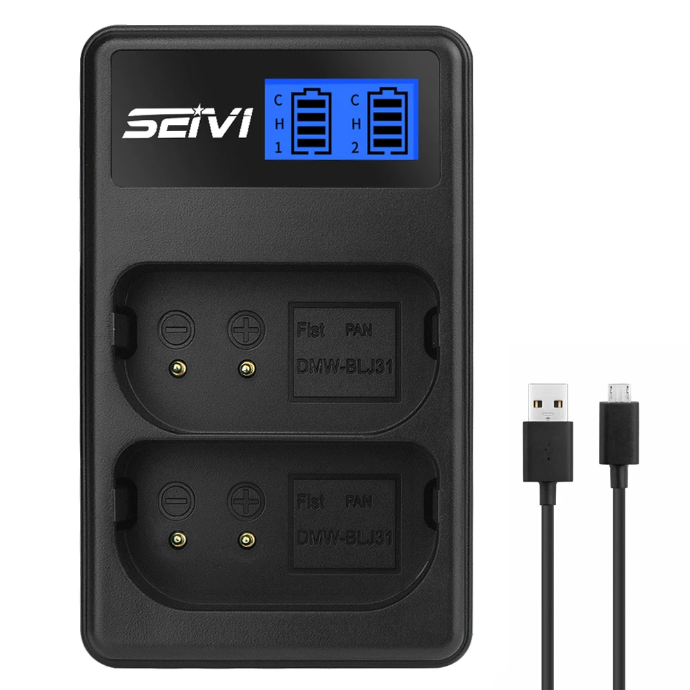 

DMW-BLJ31 DMWBLJ31 BLJ31 USB Замена зарядного устройства для аккумуляторов Panasonic LUMIX S1, S1R,S1H, LUMIX S Series