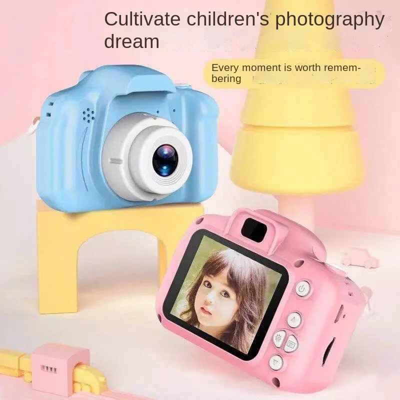 

Children's Toys New Portable X2 Children's Camera Gift Cartoon Rabbit Bear Digital Camera Mini Slr Sports Video Toy Tf Card