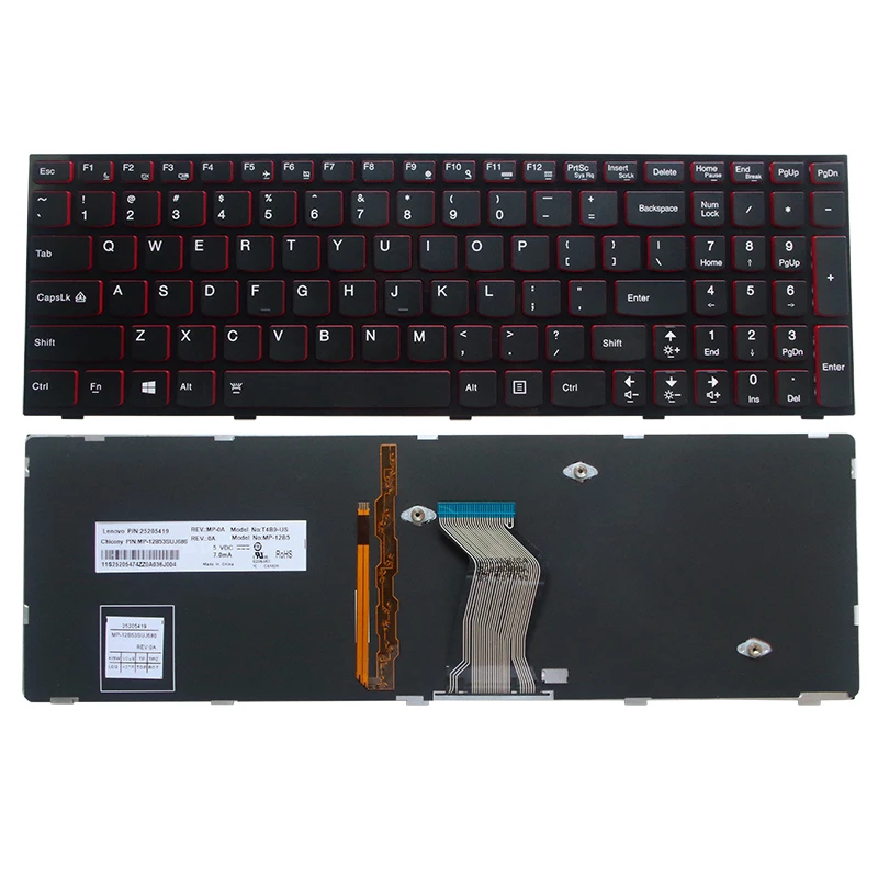 НОВЫЙ США клавиатура для ноутбука Lenovo Y590 Y500 Y510P US подстветка | Компьютеры и офис