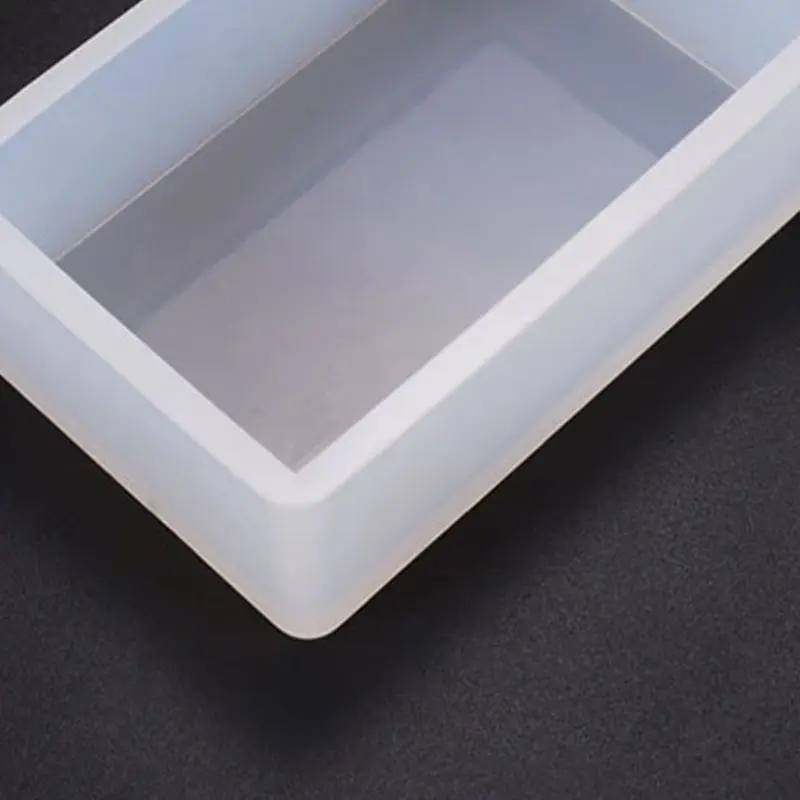 

DIY Crystal Epoxy Glue Mold Rectangular Box Crafts Desktop Decorations Silicone Molds