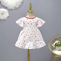 baby girls clothes kids dress casual costume lace cute floral print summer 1 7 years daily dresses for girl childrens clothing