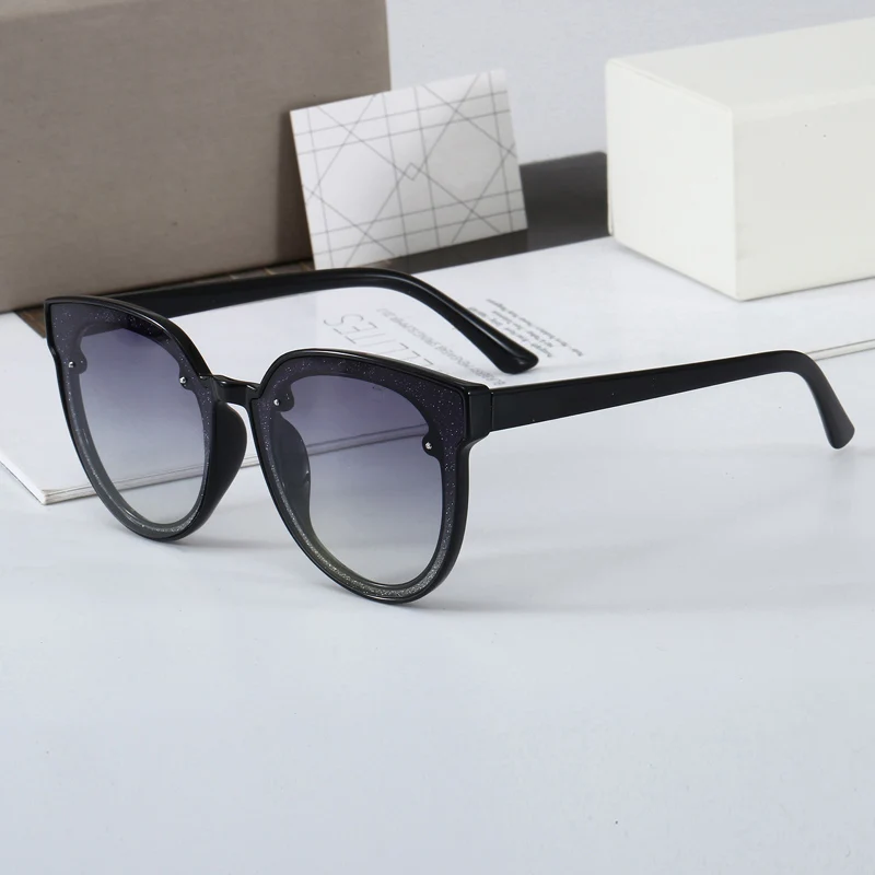 

Gradient Color Cat Eye Sunglasses Women Fashion Designer Round Glasses Ladies Driving Polarized Eyewear UV400 Anti-UV