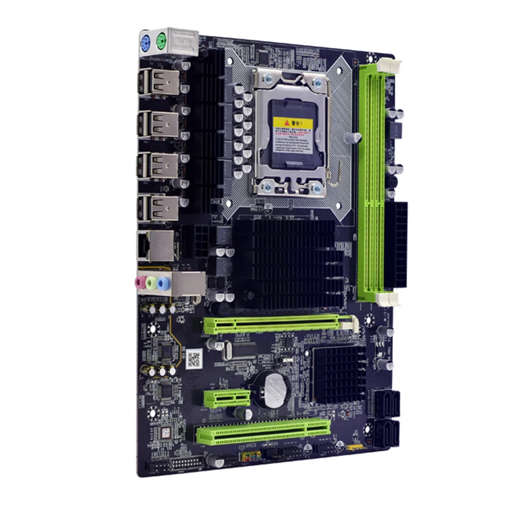

X58 Motherboard LGA 1366 Socket USB2.0 DDR3 CPU PC Desktop Computer Gaming Motherboard for RX560 570 Graphics Card
