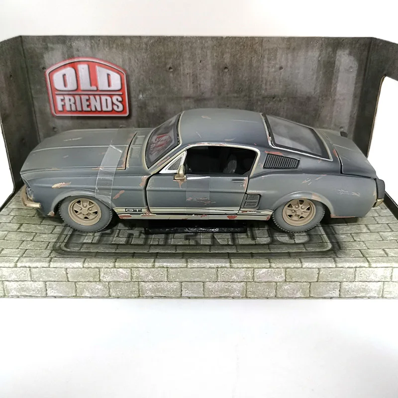 Maisto 1:24 Ford Mustang GT Do Старая винтажная литая под давлением модель автомобиля Simulatio Коллекционное издание металлическая литая под давлением модель автомобиля рождественский подарок - Цвет: 32142gray