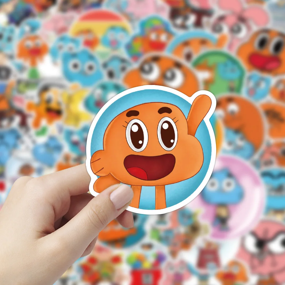 50 шт./компл. Мультяшные удивительные наклейки World Decal для гитары ноутбука чемодана
