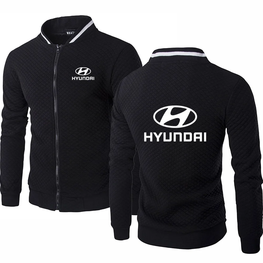 

2021 New Spring Autumn Mens pullover Hyundai Motor Car logo printing high quality casual cotton Mens jackets Sweatshirt