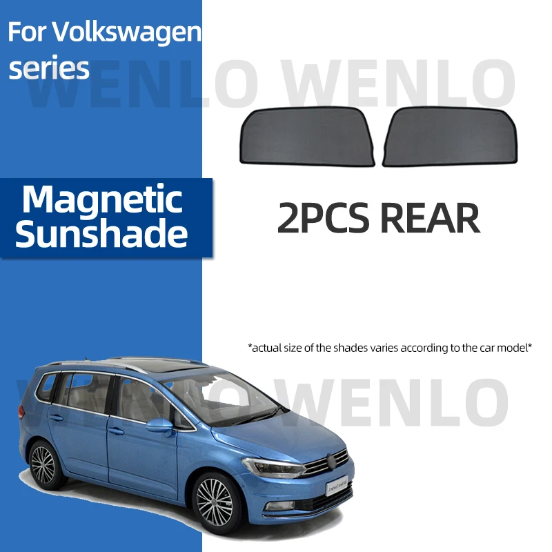 

Rear Window Sunshade For VW POLO VENTO Bora Golf Lavida Santana Touran Tiguan Jetta PASSAT 2PCS Car Shade Magnet Mesh Sun Visor