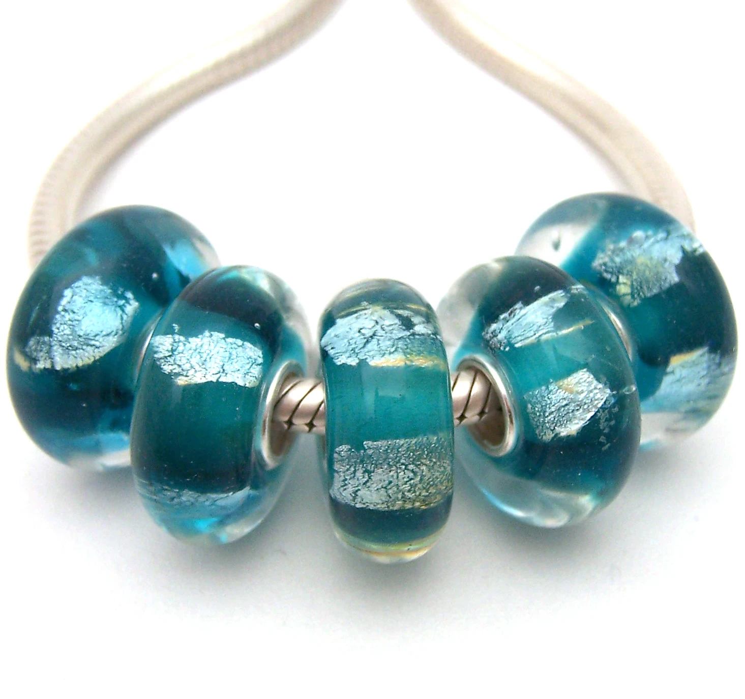 

JGWGT 2575 5X 100% Authenticity S925 Sterling Silver Beads Murano Glass beads Fit European Charms Bracelet diy jewelry Lampwork