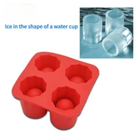 rectangular ice cup silica gel ice lattice summer ice box ice mold ice wine cup container diy water cup