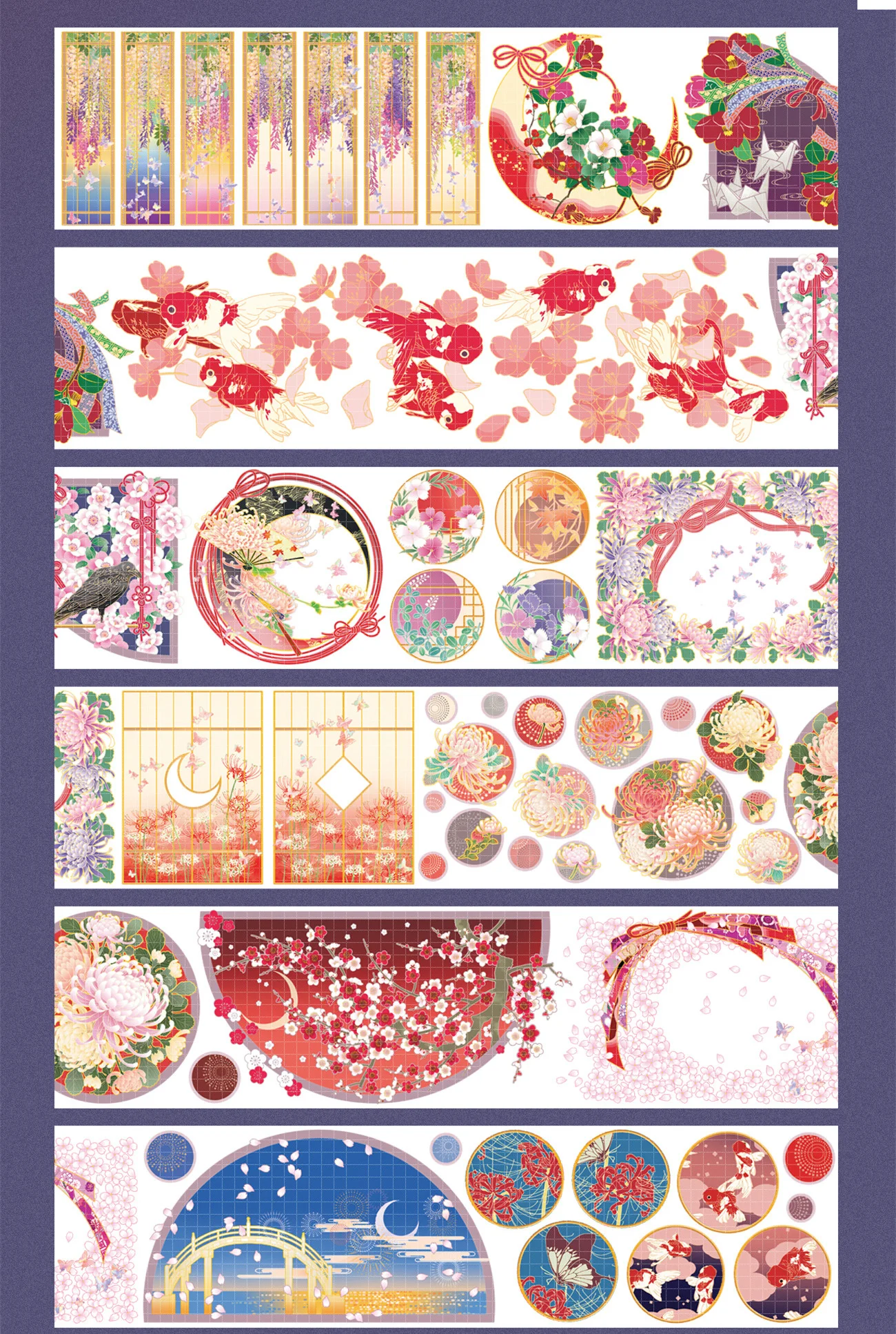 

1 Loop Washi Tape Kawaii Four Seasons Rabbit Paper Pet 142cm School Supplies