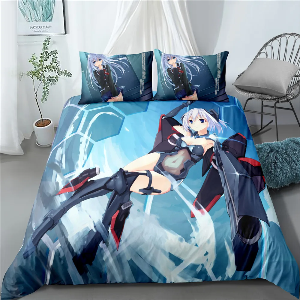 Дата борьба Постельное белье из микрофибры пододеяльник подушка чехол с