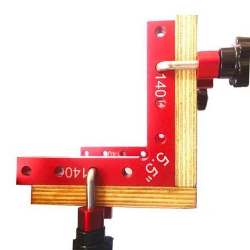 

Aluminium Alloy Woodworking Clamp 90 Degree Positioning Square Right Angle Clap L Ruler Woodworking Carpenter Tools