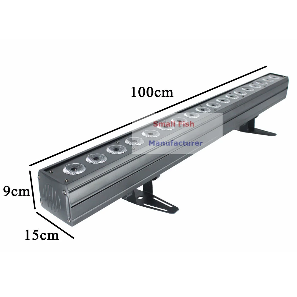 Профессиональный Сценический светильник ing 18X18W RGBWA-UV 6в1 светодиодный настенный Dj