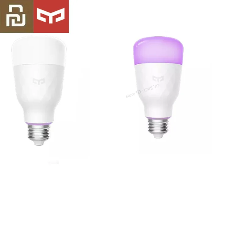 Type 9 Обновленная версия) крепление для спортивной камеры Xiao mi jia Yeelight Смарт светодиодный лампы Красочный 800 люмен 10 Вт E27 лимон умная лампа для mi home приложение - Цвет: Type 9