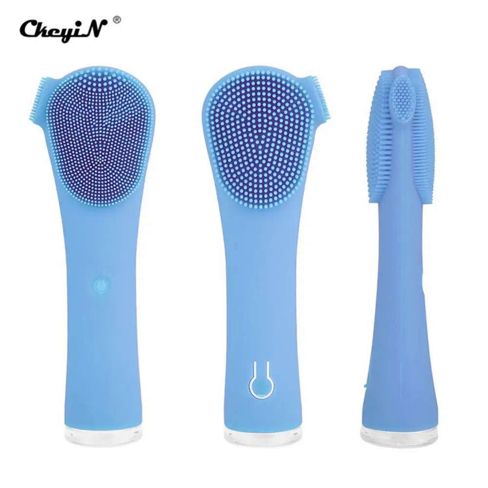 CkeyiN электрическая Очищающая щетка для лица Водонепроницаемая силиконовая