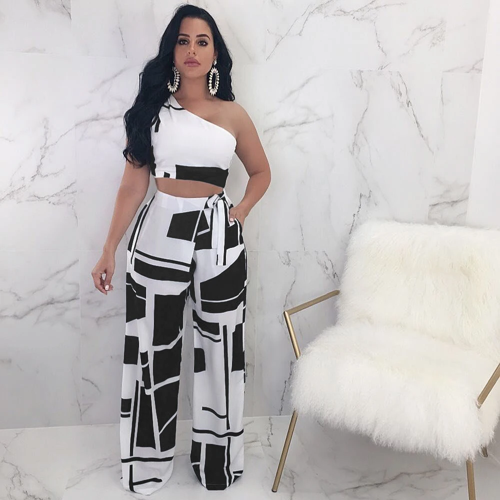 Чокомист из двух частей геометрический узор Топ с открытыми плечами длинный