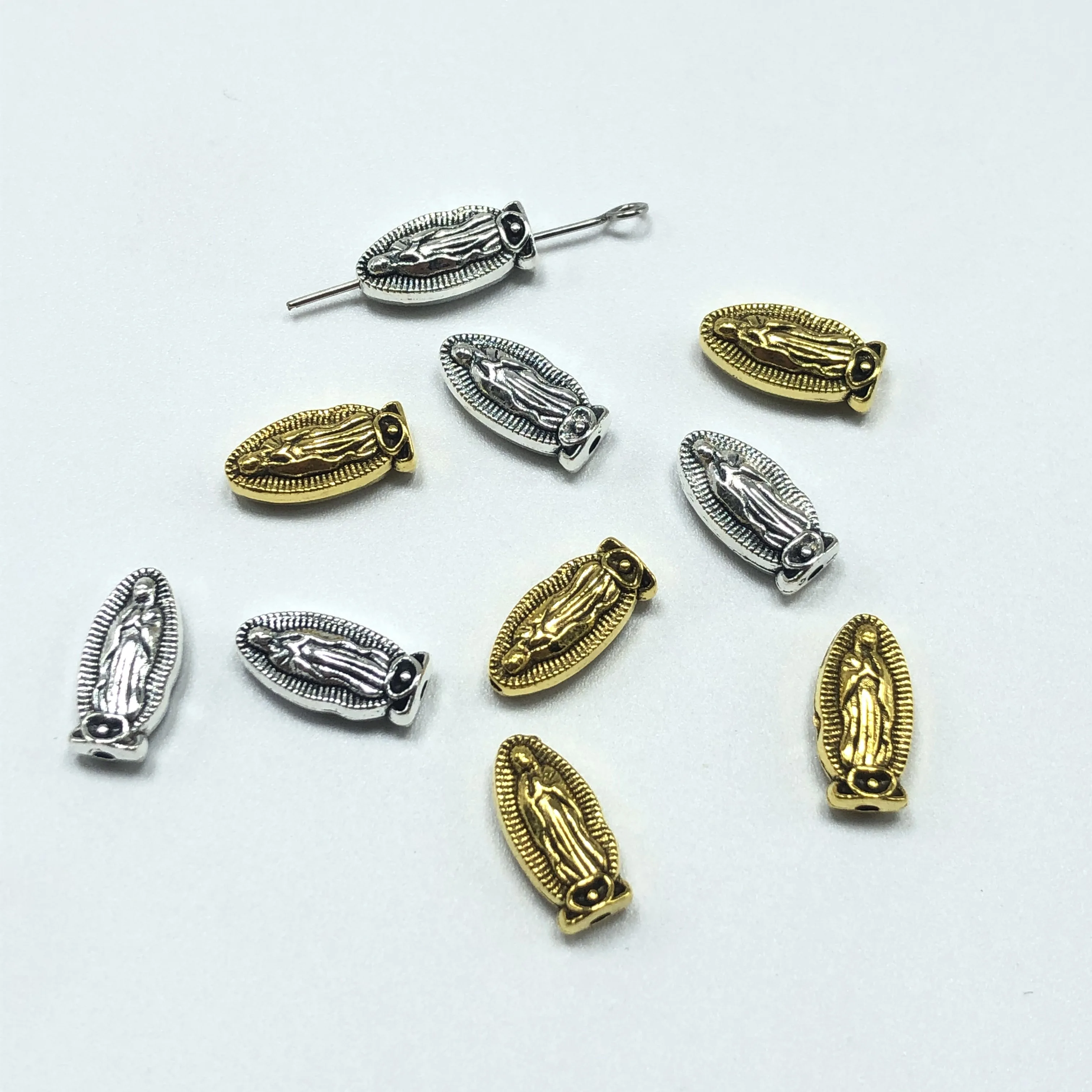 25 шт. бусины Девы Марии для изготовления ювелирных изделий свободные