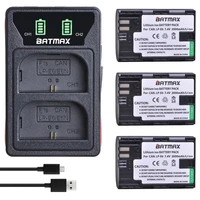 batmax lp e6 lp e6n lpe6 batterynew led dual charger with type c portusb cable for canon 5d mark ii iii 7d 60d eos 6d 70d 80d