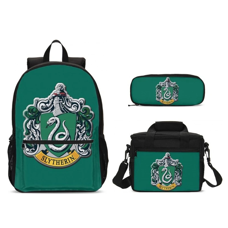 Комплект из 3 предметов детские школьные сумки с коробкой для еды Магическая