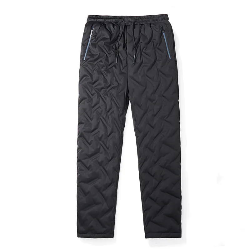 

Casual Down Pants Men'S Outer Wear 2021 New Korean Autumn And Winter Fashion White Duck Down Overalls Large Thickened Trousers