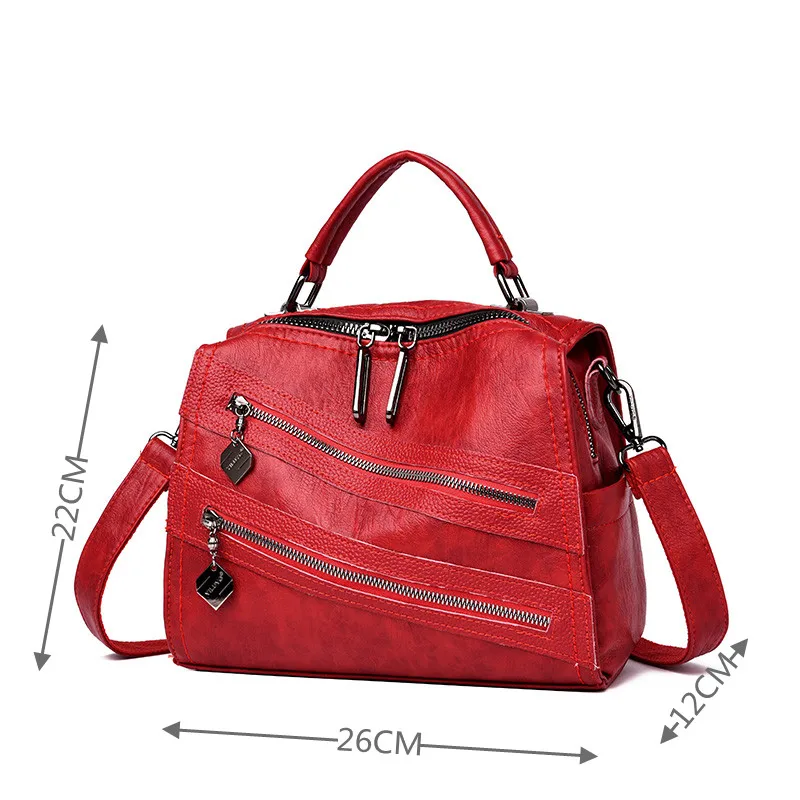 

Women Leather Shoulder Bag Tote PU Leather Ladies Top-handle Bags For Lady Handbag Crossbody Bags