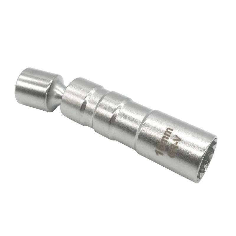

Magnetic Swivel Drive 12 Point Spark Plug Wobble Socket 14MM 16MM 360 Rotate 12-Point Steel Tools