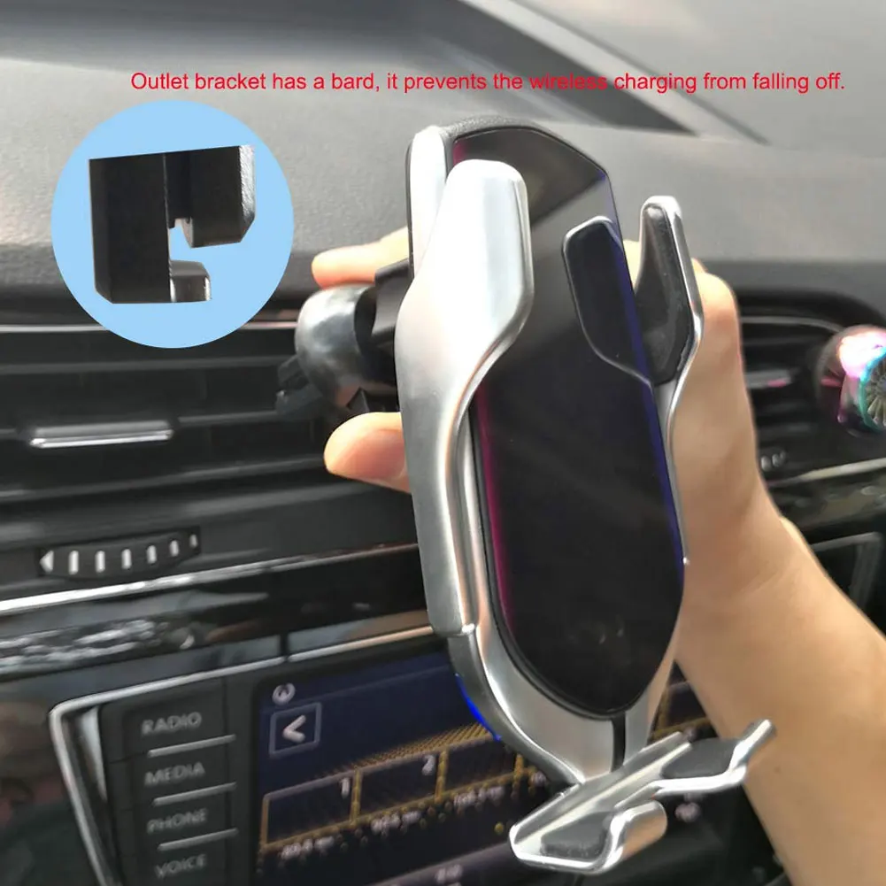 2019 умный датчик беспроводной автомобильное зарядное устройство крепление