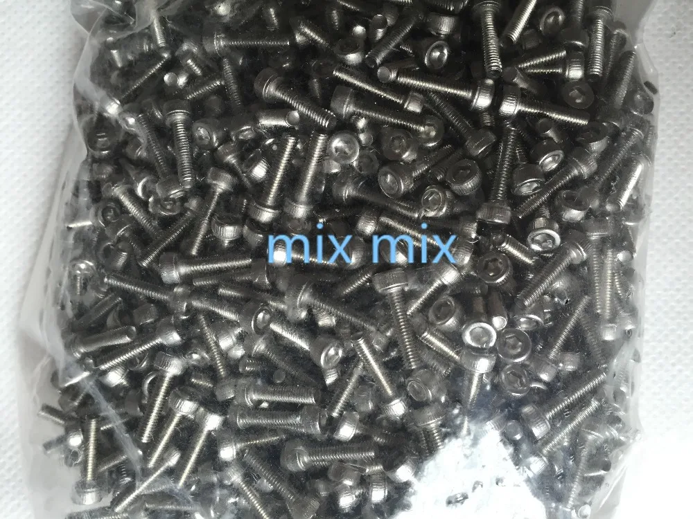 Набор болтов с шестигранной головкой Fixmee из нержавеющей стали метрическая