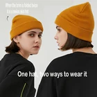 Модные вязаные шапки в стиле хип-хоп, женские зимние теплые лыжные шапки, шапка, мужские и женские мягкие мешковатые шапки, кепка, спортивная шапка унисекс с напуском