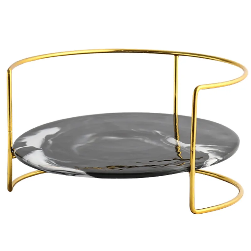 

Nordic style Ceramic Storage Tray Gold Holder Jewelry Display Plate Gold Necklace Ring Earrings Display Tray Decoration Organize