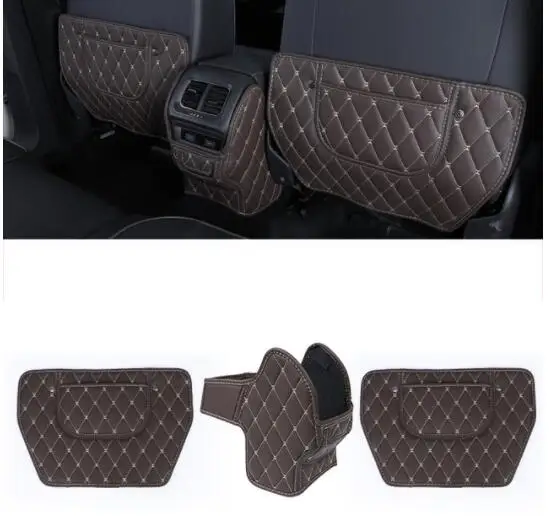 

for Volkswagen Tiguan MK2 2017 2018 2019 2020 Fiber Leather Car Seat Armrest Anti-kick Mat