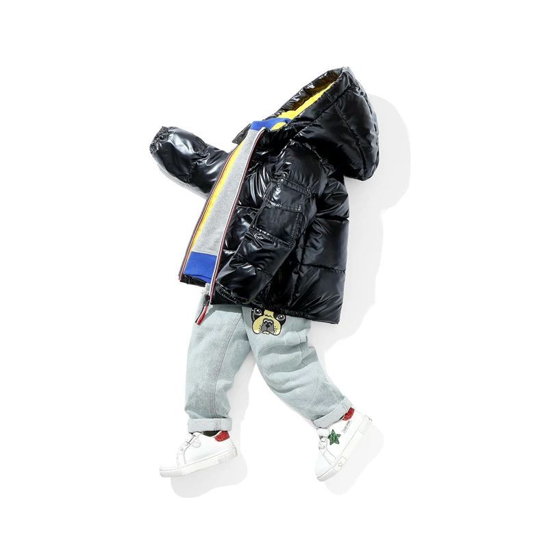 

90% White Duck Down 2020 Winter New Children's Clothing Space Down Jacket Boys and Girls Baby Children Thickened Short Coat3-14T