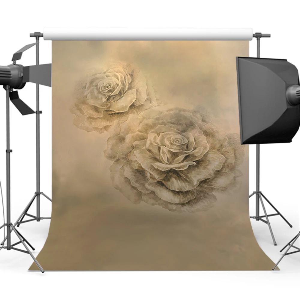 

Mehofoto старый мастер Белый цветок фон фотографии Ретро стиль портрет для фотографов