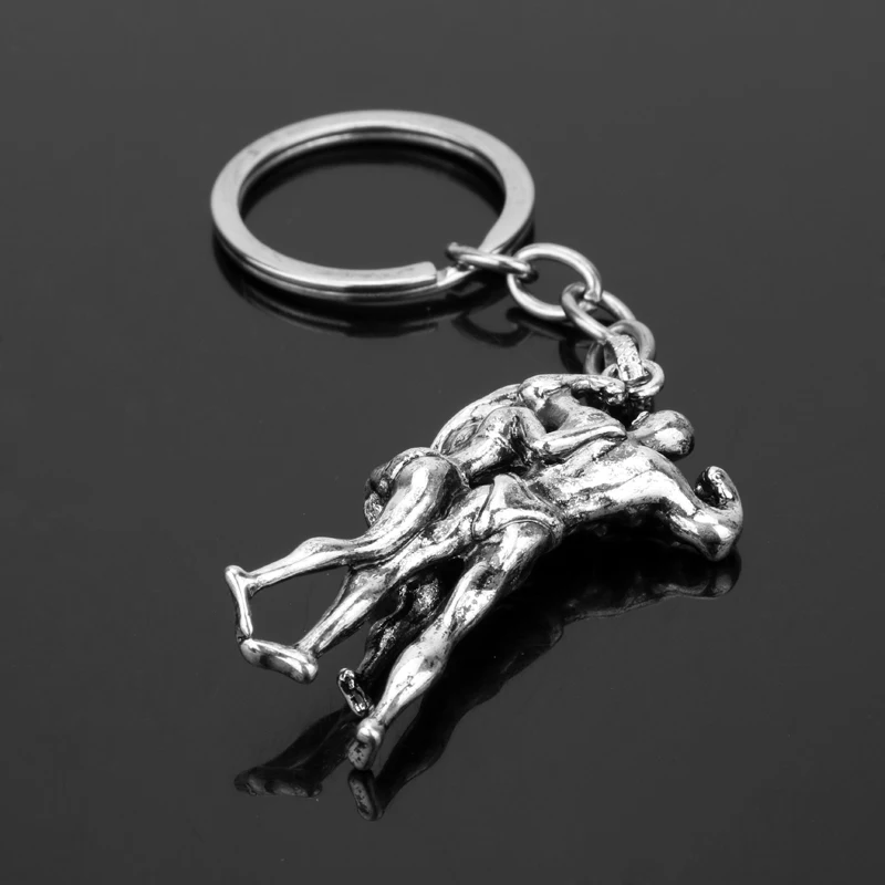 Брелок с подвеской для бодибилдинга модный эмалированный мужской и женский