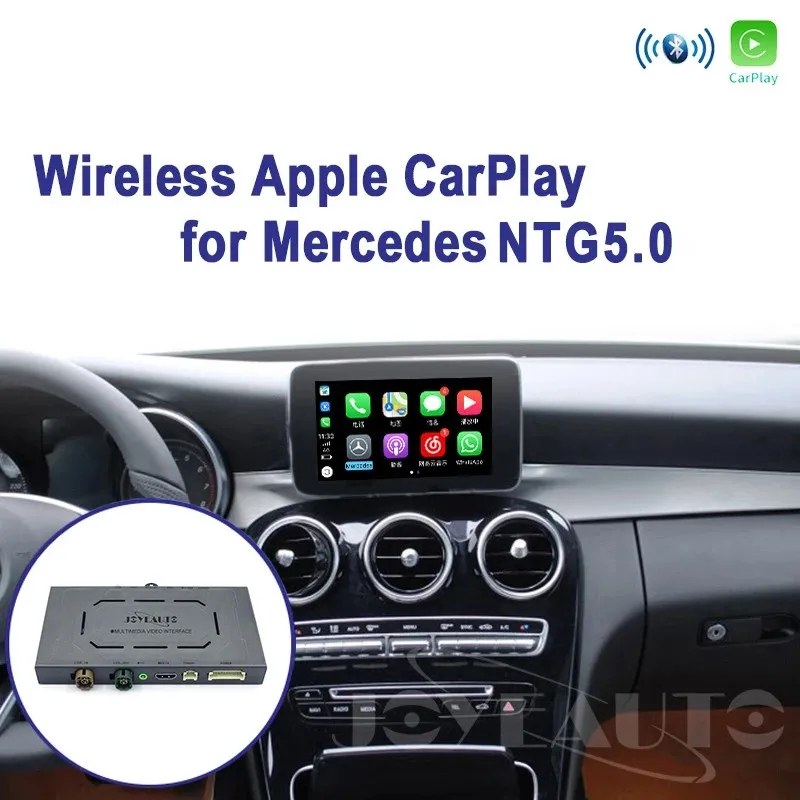 

Wireless Apple Carplay Multimedia For Mercedes-Benz NTG5.0 A B C S CL GL CLA CLS GLE GLA GLC Android Auto Car Play Mod