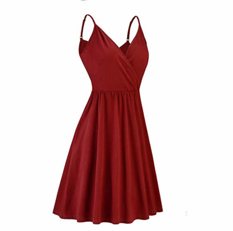

Summer Ladies Suspender Princess Dress V-neck Floral Pleated Elegant Intellectual Dress Plus Size XS-5XL