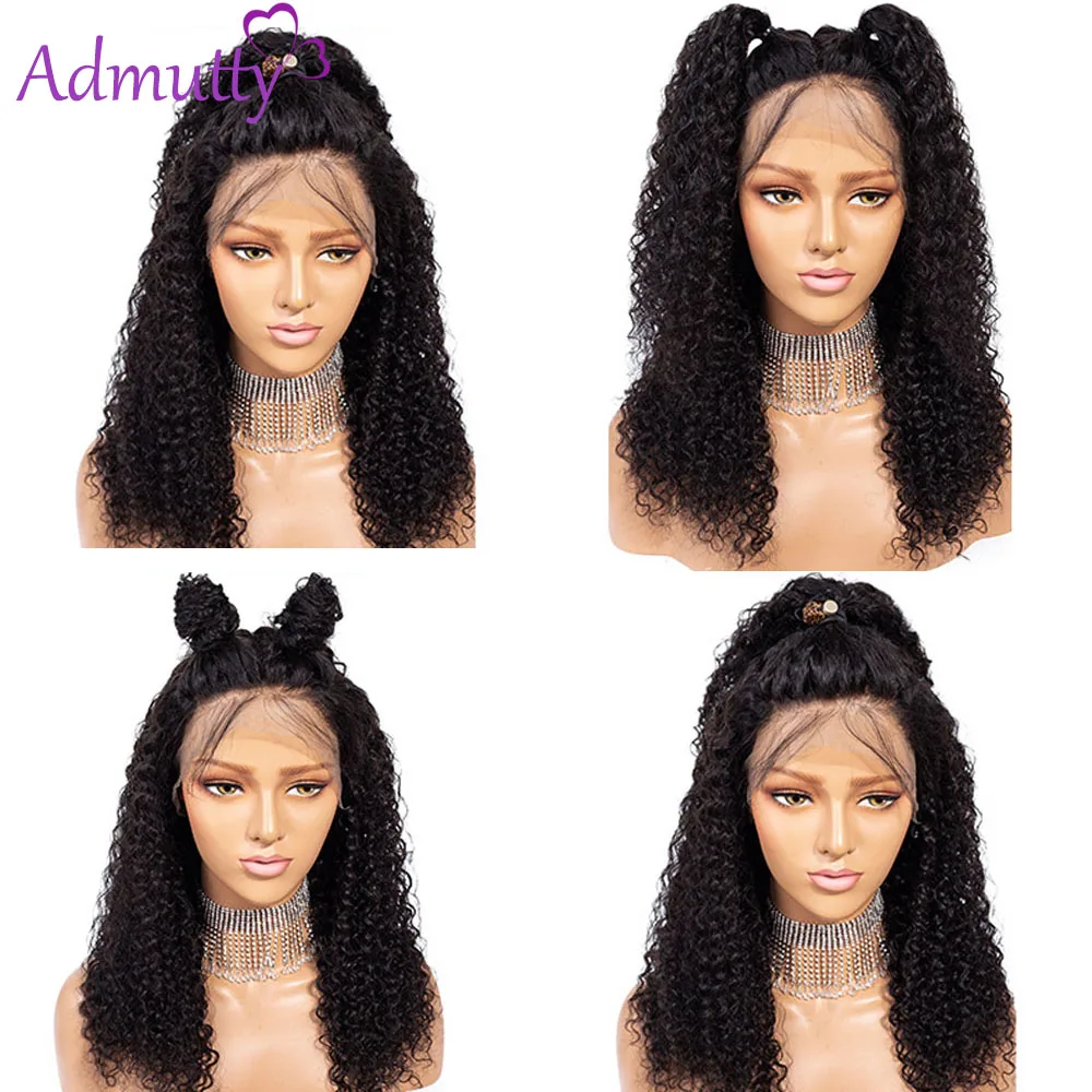Кудрявый парик человеческие волосы кружевные передние парики HD шнурка 4x4 13x4 13x6